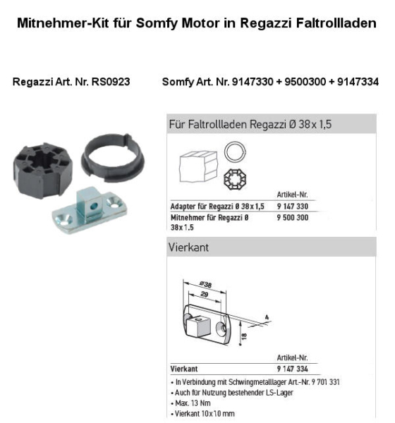 Regazzi Kit für Regapak